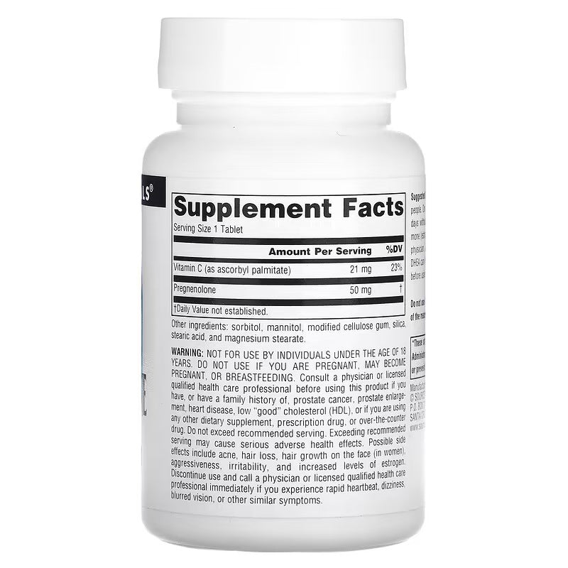 Source Naturals Pregnenolone 50 mg 120 Tablet