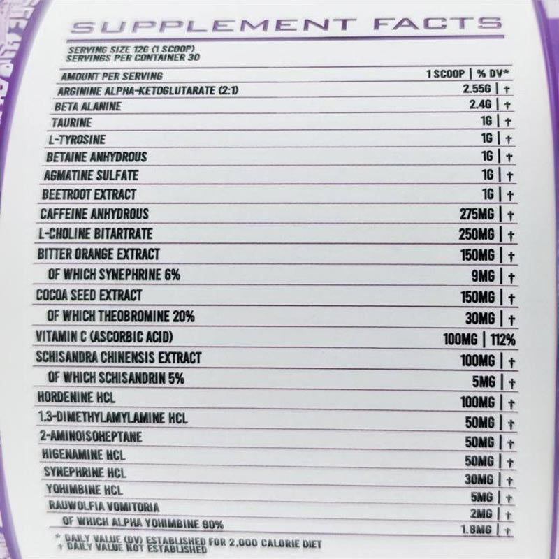 Pharma X – Alchemist Advanced PreWorkout Yohimbine Agmantine Formula 3