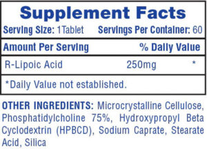 Hitech R-ALA (R-Alpha Lipoic Acid) 250 mg 60 Tablet - Görsel 2