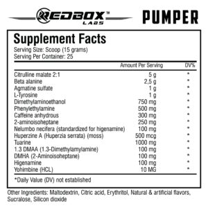 Red Box Labs Pumper Pump Preworkout - Görsel 2