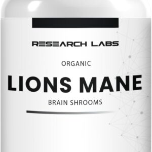 Research Labs Organic Lions Mane Immune System Booster & Nootropic Brain Support Mushroom 120 Caps