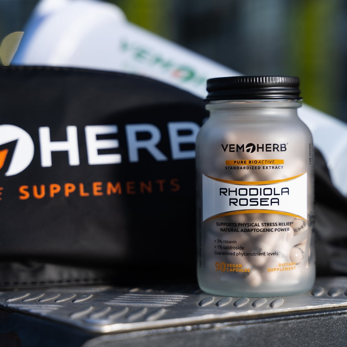 VEMOHERB Rhodiola Rosea 90 Caps. - Görsel 3