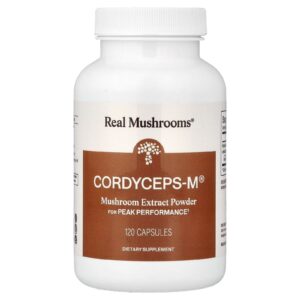 Real Mushrooms Organic Cordyceps Mushroom Powder 120 Caps