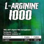 SKULL LABS L-Arginine 1000 mg - 120 tablet - Görsel 3