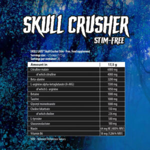 Skull Labs Skull Crusher Stim-Free Pump Preworkout 350 g  – 40 SERVİS