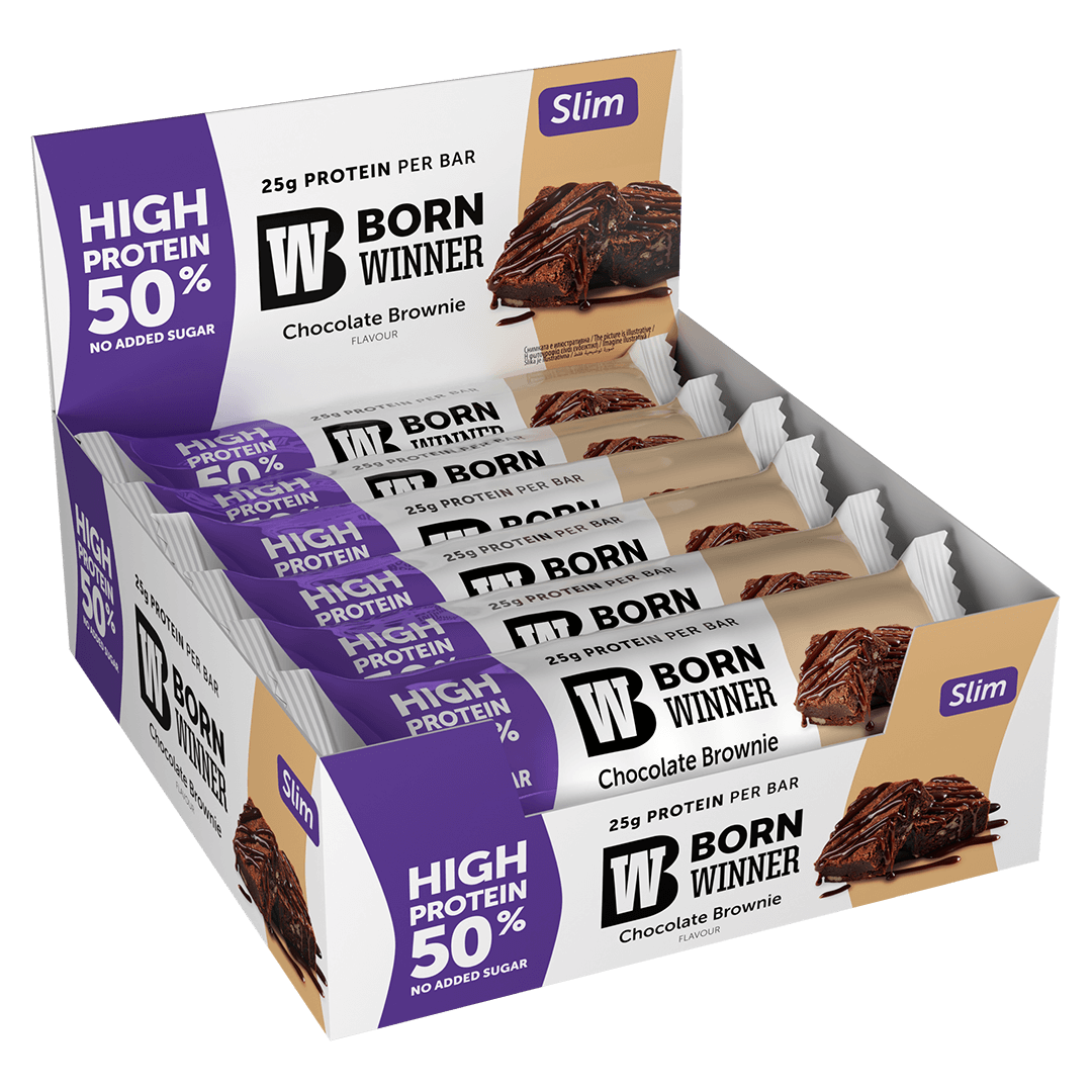 BORN WINNER Slim Protein Bar Box / 12 x 50 g