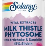 SOLARAY Milk Thistle Phytosome with Artichoke Dandelion and Ginger Liver 60 Caps