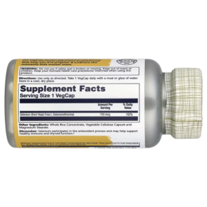 Solaray Yeast Free Selenium 100mcg Healthy Immune & Thyroid 90 VegCaps
