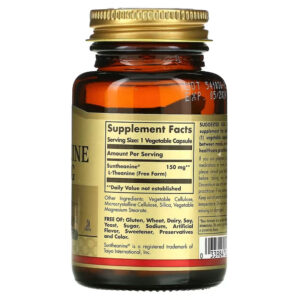 Solgar L-Theanine Free Form Mood Support 150 mg 60 Vegetable Caps - Görsel 2