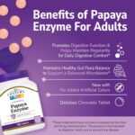 21st Century Papaya Enzyme Digestive Enzymes for Gut Health 100 Chewable Tablet - Görsel 4
