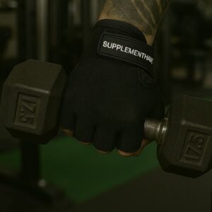 Supplementhane Fitness Ağırlık Body Sporcu Deri Eldiven – Siyah