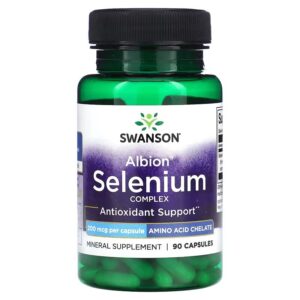 Swanson Albion Selenium Antioxidant(Antioksidan) Complex, 200 mcg 90 Caps