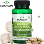 Swanson Full Spectrum Lion’s Mane Mushroom Aslan yelesi mantarı 500MG 60 Capsul