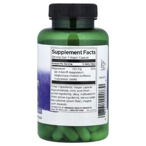 Swanson, Albion Magnesium(Magnezyum) Glycinate, 133 mg, 90 Vegan Caps - Görsel 2