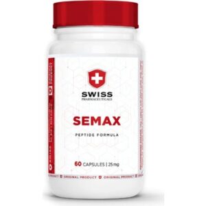 Swiss Pharmaceuticals Semax Peptide Formula 25 mg 60 Caps