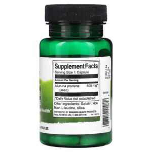 Swanson Full Spectrum Dopa Mucuna Pruriens Stress Support Nervous System 400 mg 60 Caps