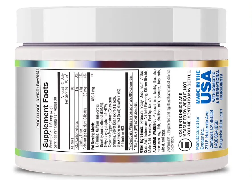 Evogen Lipocide ir Termojenik Appetite control 120 gr fat burner - 30 SERVİS - Görsel 2