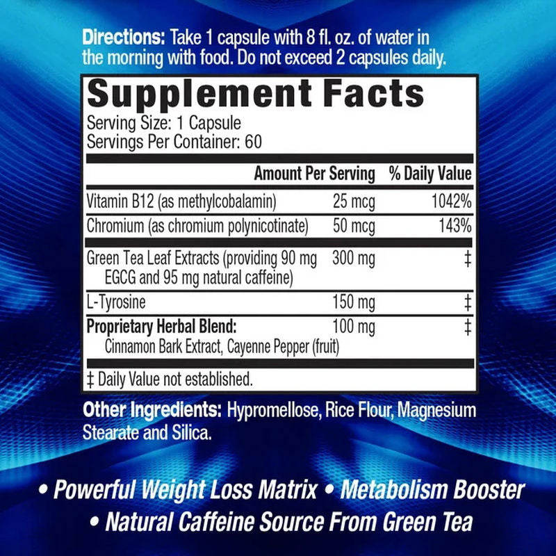 MHP Super Fat Burner Booster (EGCG GREEN TEA + CAFFEİNE )60 Caps