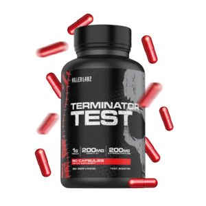 KILLER LABZ TERMINATOR TEST Tribulus , Longjack Tongkat ali 100:1 90 SERVINGS