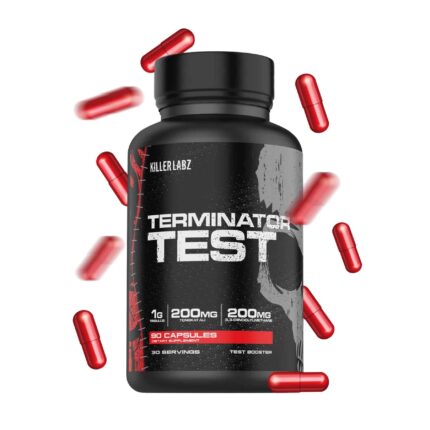 KILLER LABZ TERMINATOR TEST Tribulus , Longjack Tongkat ali 100:1 90 SERVINGS