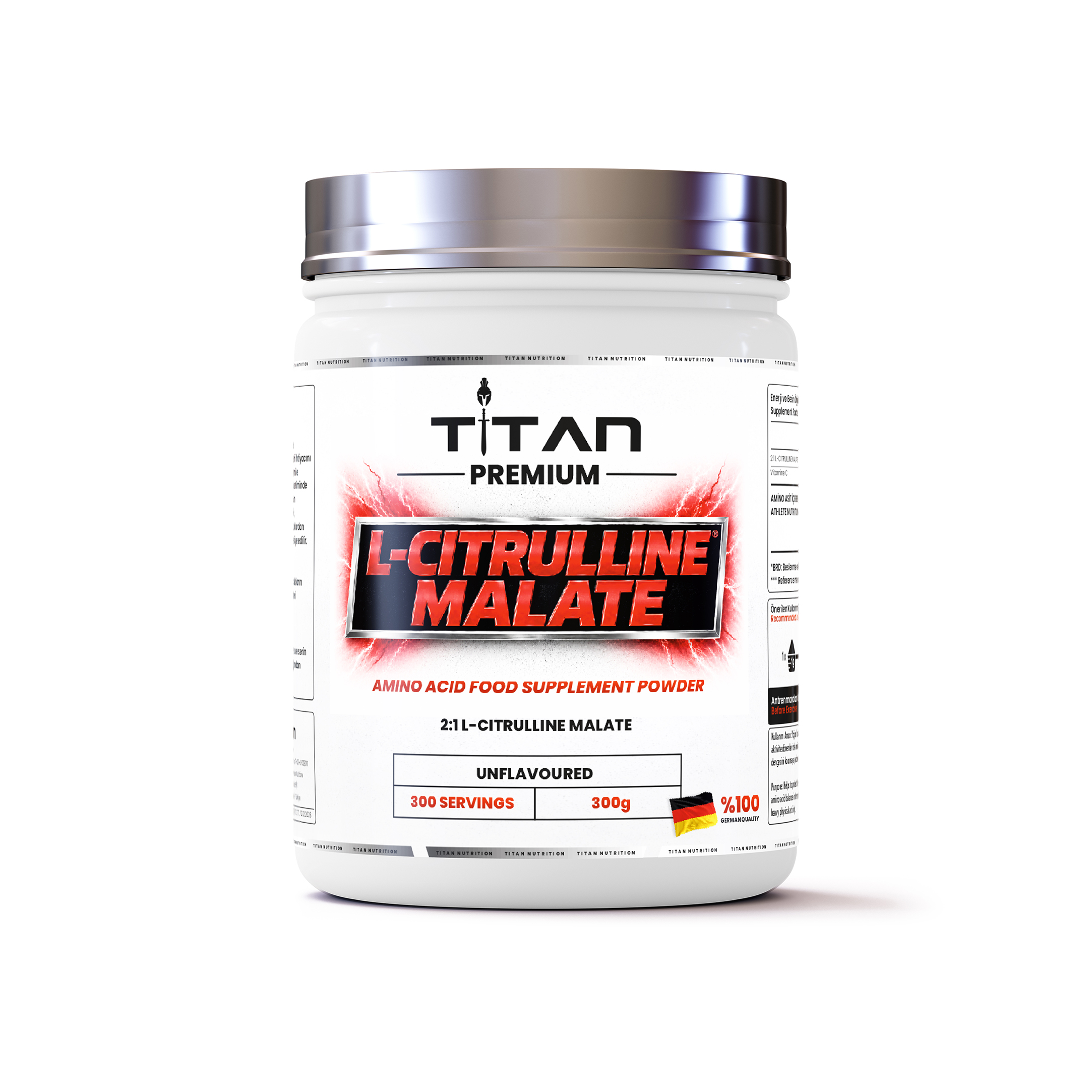 Titan Premium Citrulline Malate (Sitrülin Malat) 300 Gr