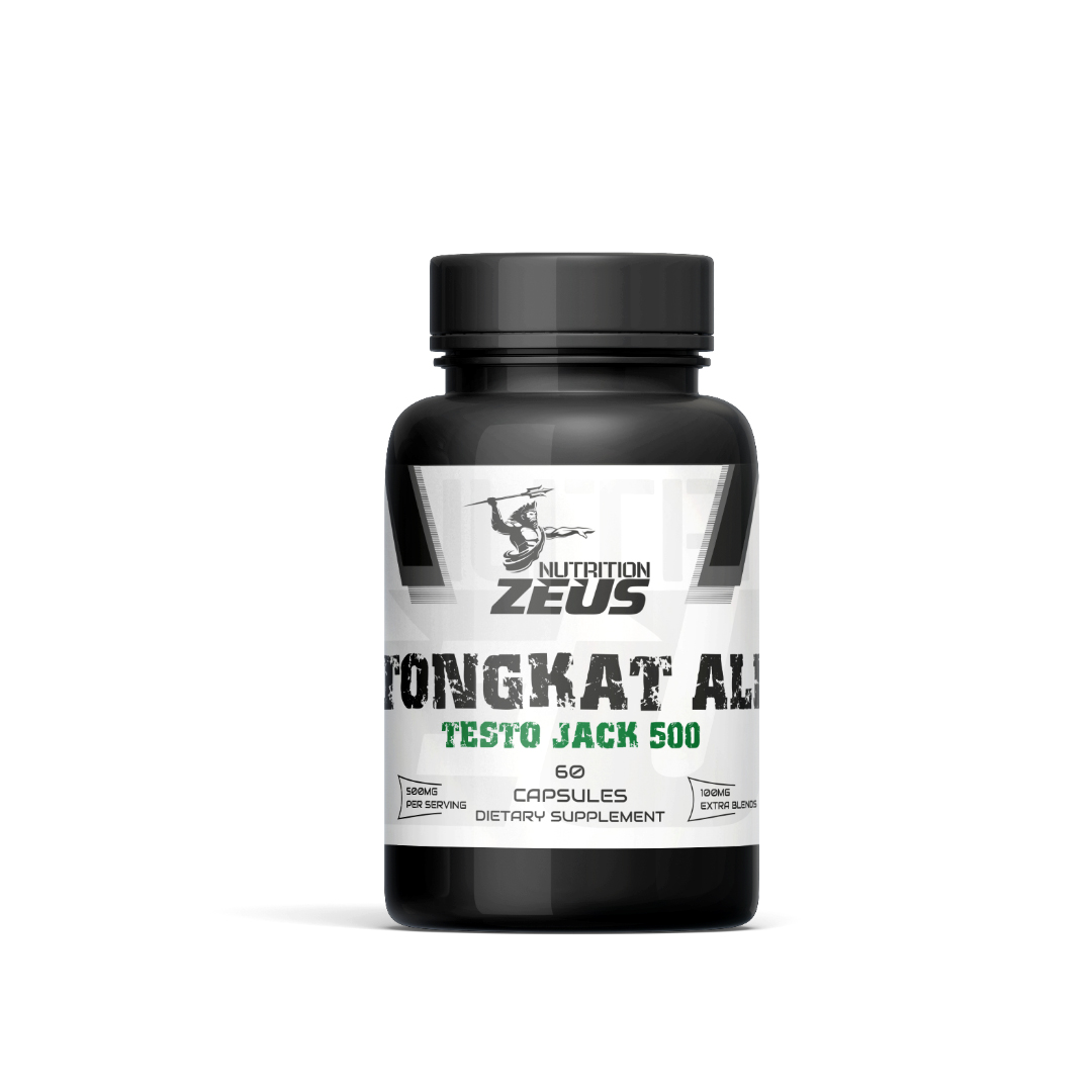Tongkat Ali Testo Jack 500 Zeus Nutrition 60 Kapsül