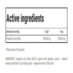 TREC Nutrition DAA Aspartic Acid Ultra – 120 Capsul