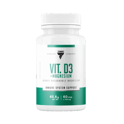 Trec Nutrition Vitamin 2000 IU D3 Magnesium(Magnezyum) Vitamin D 60 caps
