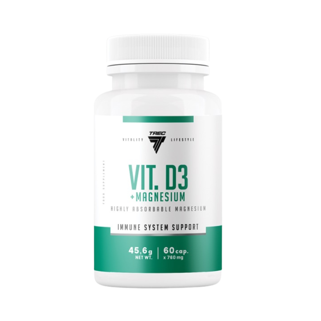 Trec Nutrition Vitamin 2000 IU D3 Magnesium(Magnezyum) Vitamin D 60 caps