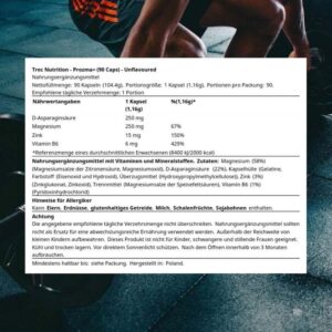 Trec Nutrition ProZMA Mens Formula ZMA  D Aspartic Acid  DAA 90 KAPSÜL - Görsel 2