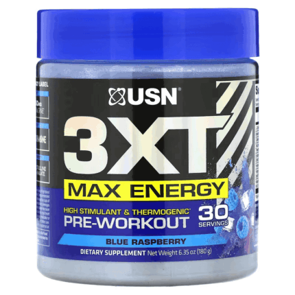 USN 3XT Max Energy High Stimulant & Thermogenic Ripped Burner PreWorkout 30 Servis