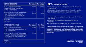 Usn Anabolic Turkesteron Test 1200 Mg 60 Caps - Görsel 3