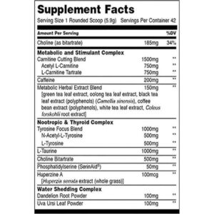 Universal Animal Cuts Ripped Powder Fat Burner Toz Form - Görsel 5
