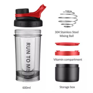 Casino Kxn 1199 İki bölme yüksek kalite sızdırmaz Drinkware spor Protein Shaker - Görsel 4