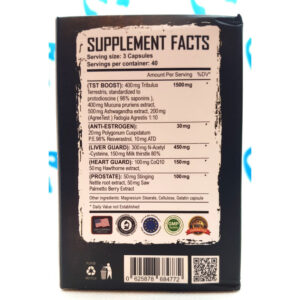 Warrior Labs PCT Tst Boost Tribulus with Liver Nac , Milk thistle Saw palmetto 120 Caps - Görsel 2