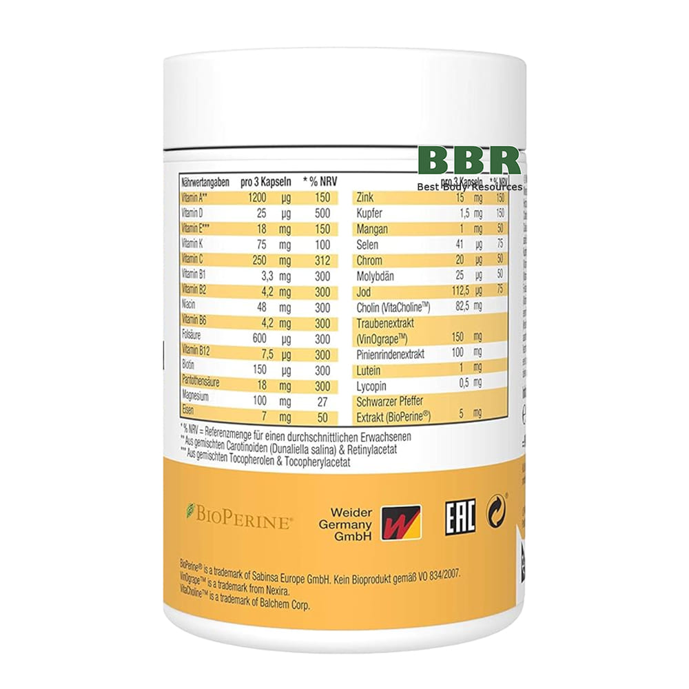 Weider Multivitamin Complete - 90 caps - Görsel 3