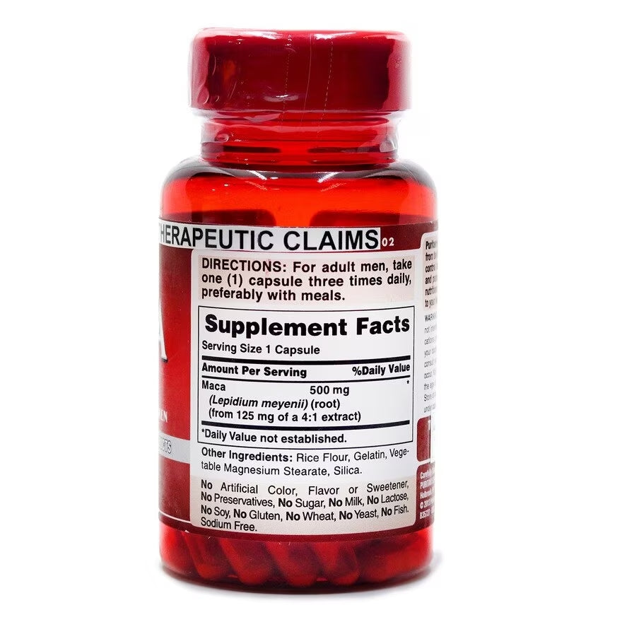 Puritan’s Pride Maca 500 mg Exotic Herb for Men 60 Caps