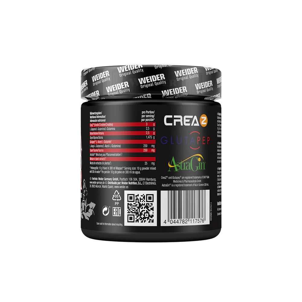 WEİDER Mega Mass Power Preworkout + Creatine + Glutamin +Taurine + Betain – 300 gr - AROMASIZ - Görsel 2