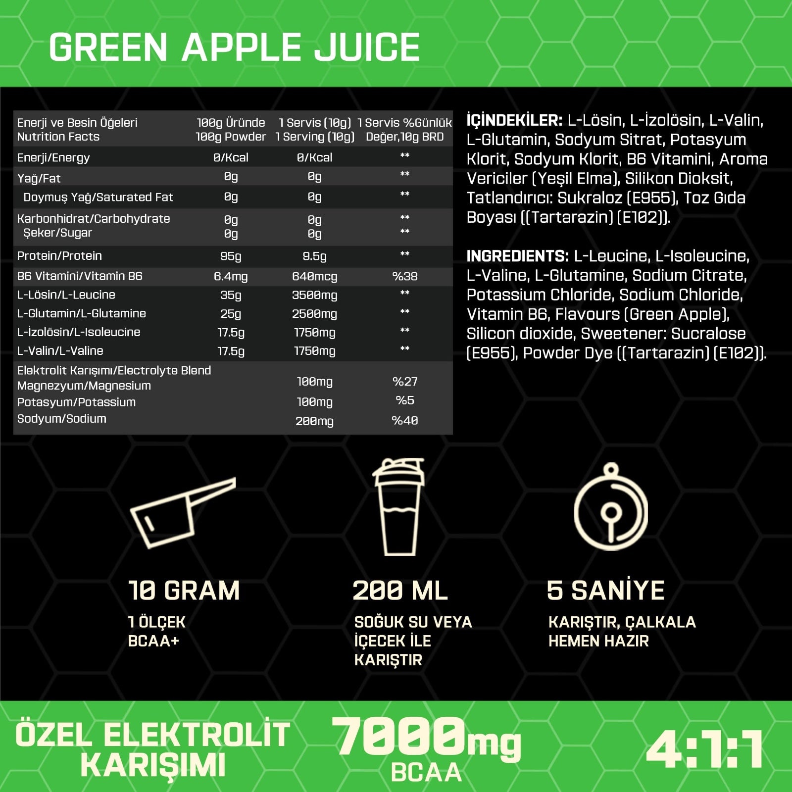 Proftein BCAA+ Electrolytes - Görsel 3