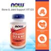NOW Foods Vitamin D3 K2 35 mcg 120 Capsules