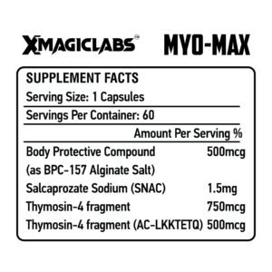 Xmagiclabs MYO-MAX Bpc157 Fragment 60 Caps - Görsel 2