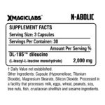 XMAGICLABS N-ABOLIC DL PEPDITE 185 Muscle gh Recovery 2000 mg 90 Caps - Görsel 2