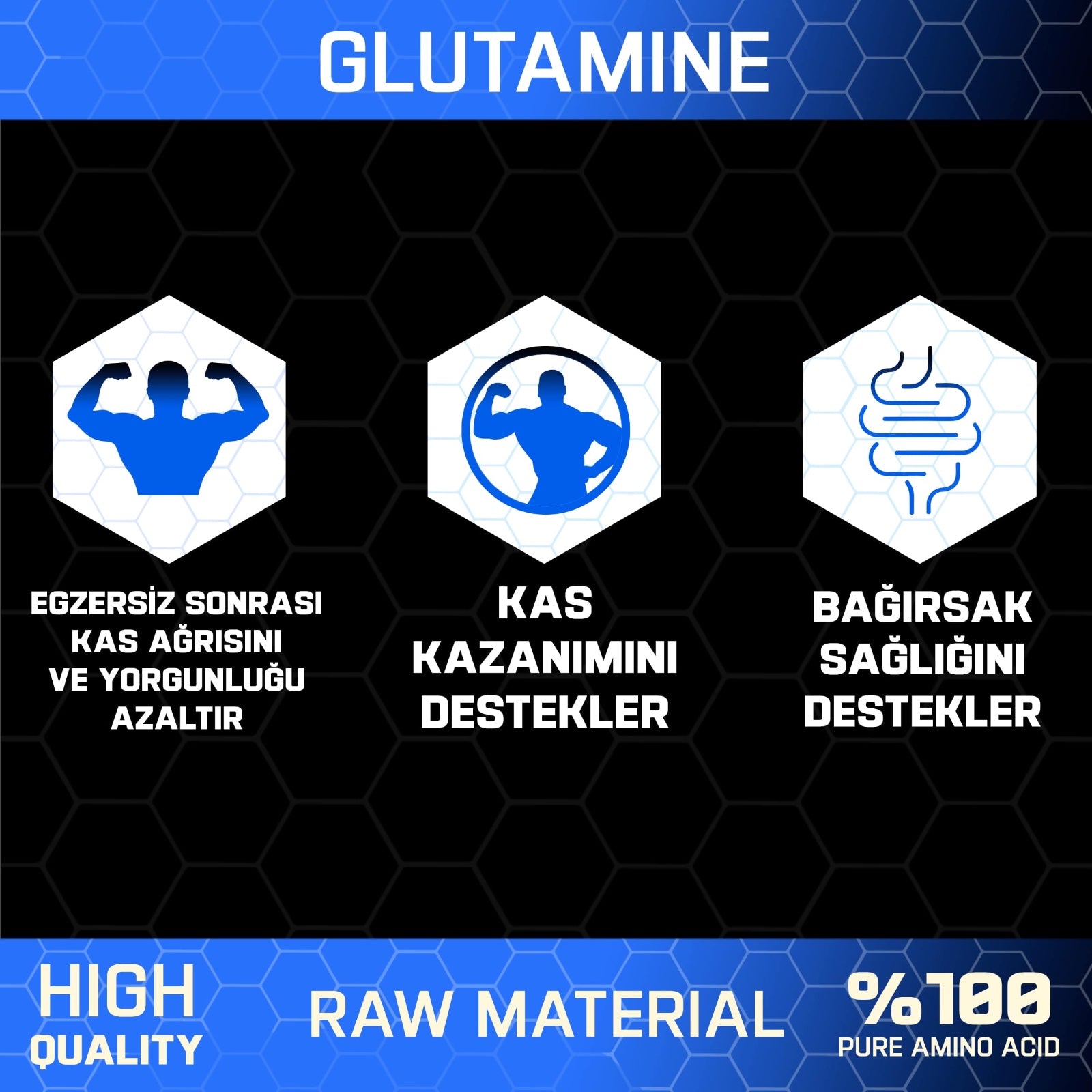 Proftein Glutamine Powder 500g - Görsel 2