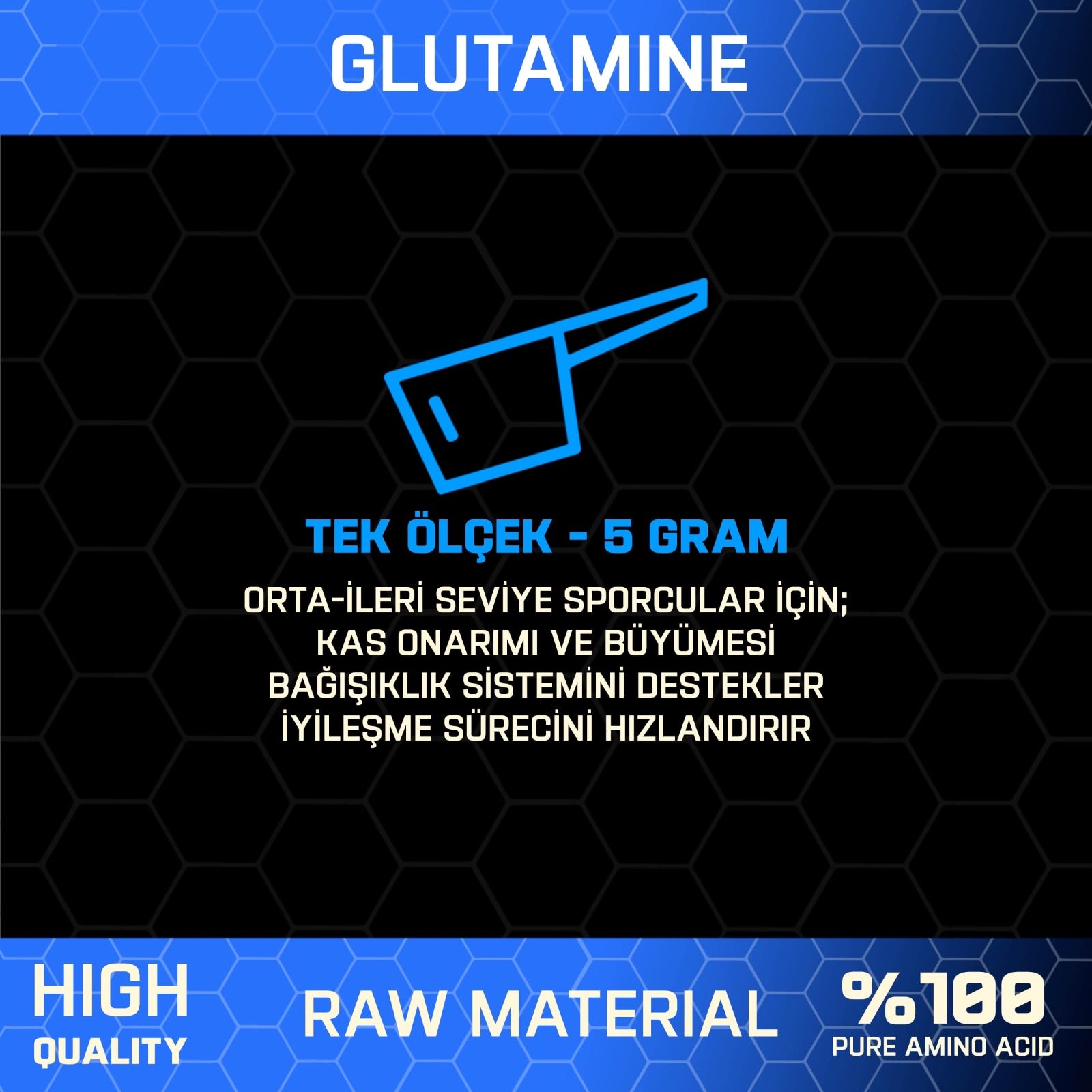 Proftein Glutamine Powder 500g - Görsel 3