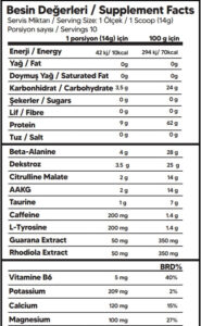 Proftein Furious Pre-Workout Shot - Görsel 2