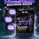 MuscleTech Masstech Extreme 2000 High Protein Food For Weight Mass Gainer 5,44 Kg