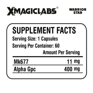 Xmagiclabs Warrior Star Mk677 Ibutamoren - Alpha Gpc  60 Caps - Görsel 2