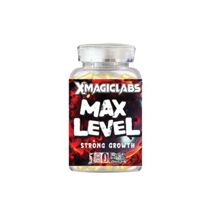 Xmagiclabs Max Level GH Shilajit, Ashwagandha, Maca, Tribulus, Turkesteron 180 CAPS - USA MENŞEİ FDA ONAYLI