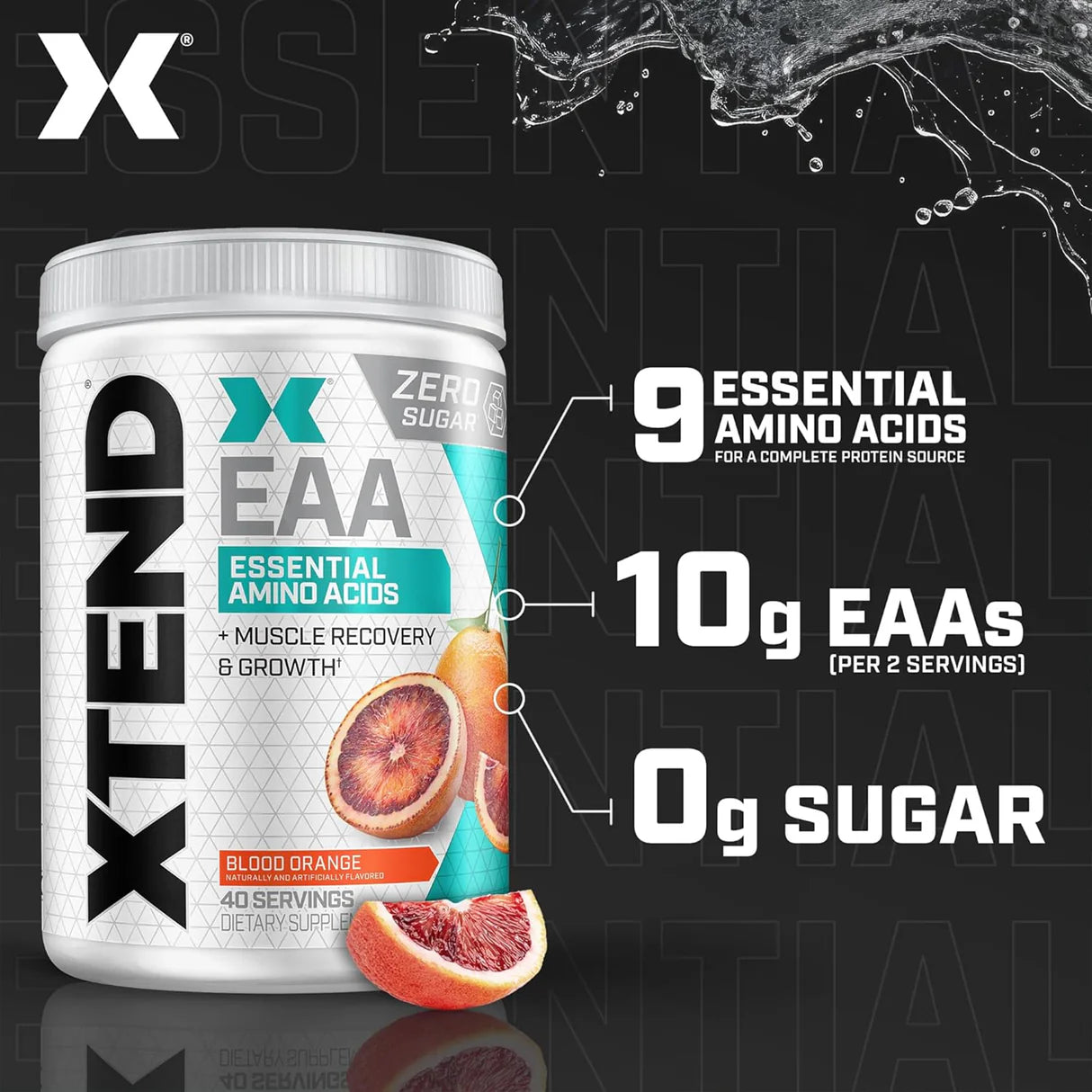XTEND EAA + BCAA  Essential Amino Acids Powder 40 SERVİS - Görsel 5