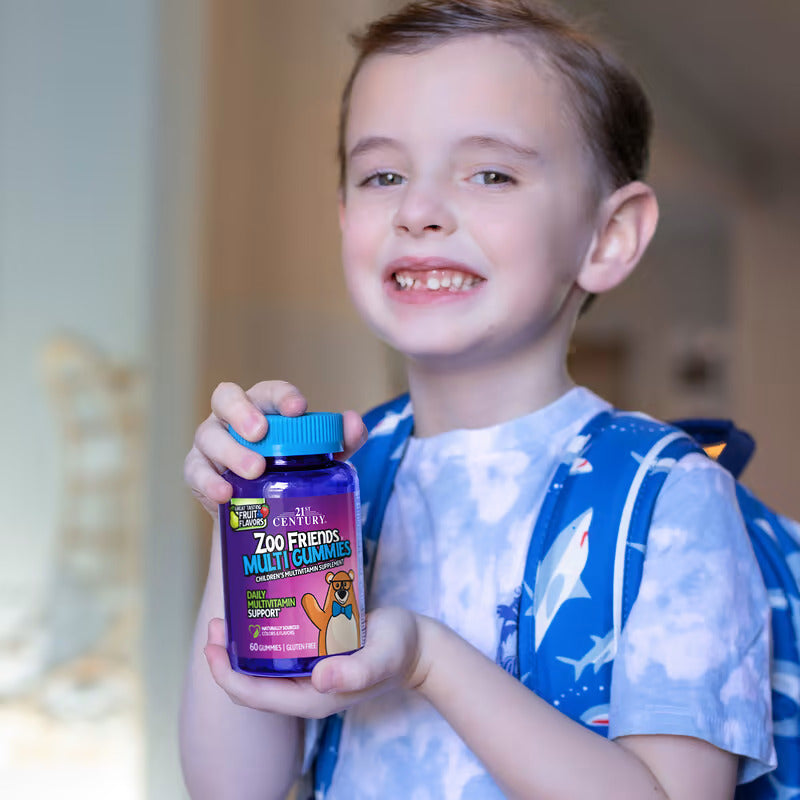 21st Century, Zoo Friends, Kids Vitamin Multi Gummies, Fruit, 60 Gummies (Çocuk vitamini +2 yaş ) - Görsel 4